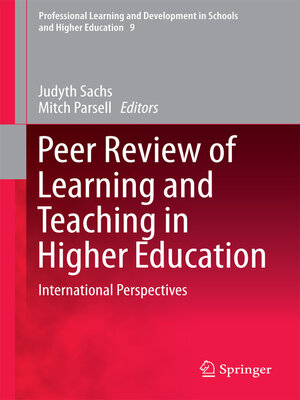 cover image of Peer Review of Learning and Teaching in Higher Education